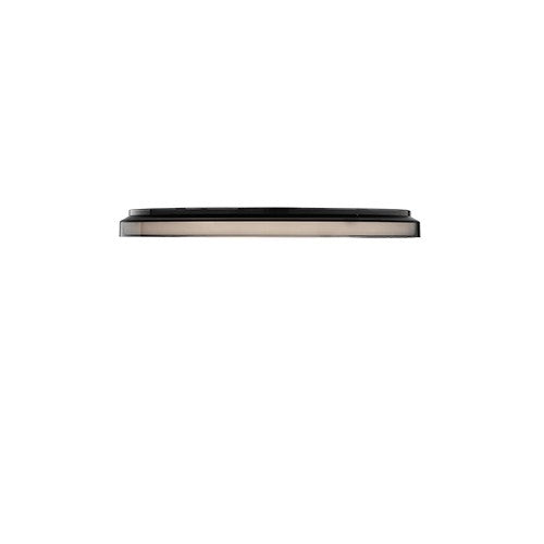 Flos Clara Lampada a parete e soffitto 60 cm cornice fume spenta, dettaglio del corpo lampada e dei materiali