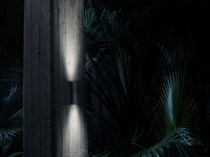 Flos Clessidra 40°+40°  Lampada a muro a luce diretta e indiretta diffusa 601 lm in alluminio cromo