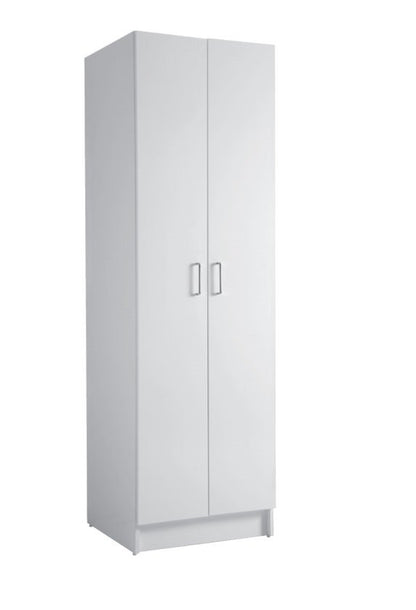 Colavene COLF 1 colonna 64X60 H.210 due ante con con ripiano superiore e contenitori laterali bianco