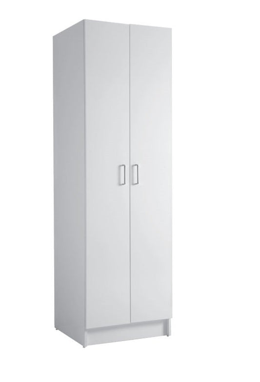 Colavene COLF 1 colonna 64X60 H.210 due ante con con ripiano superiore e contenitori laterali bianco