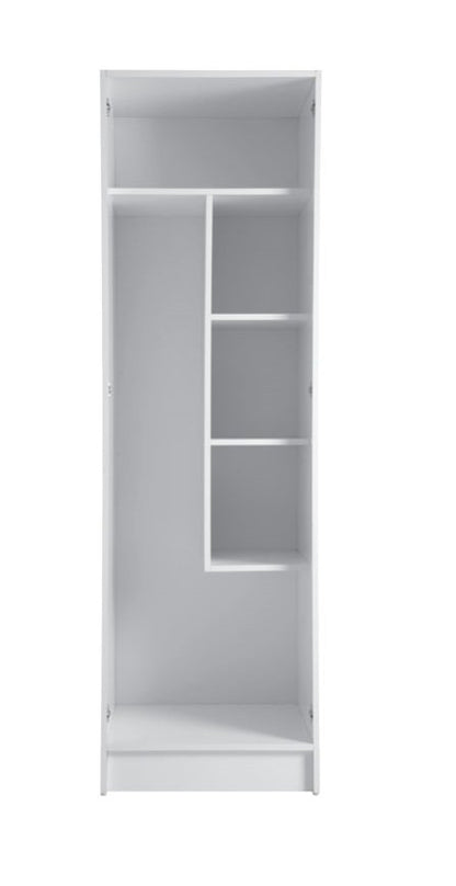 Colavene COLF 1 colonna 64X60 H.210 due ante con con ripiano superiore e contenitori laterali bianco