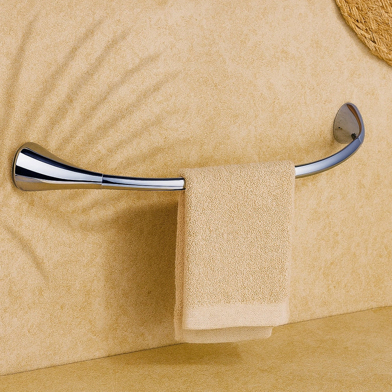 colombo Link portasciugamani 58 cm Cromo in lucido montato a parete, vista del design e della finitura - Colombo Design
