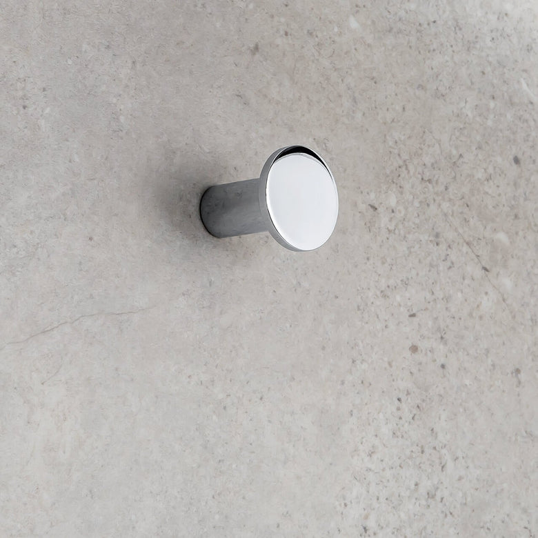 Colombo Basic gangio appendino bagno cromo b2717 in lucido montato a parete, vista del design e della finitura - Colombo...