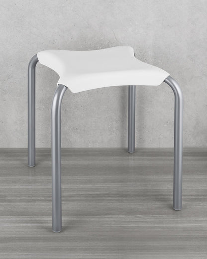 Colombo contrac Sit b9955 sgabello per box doccia e box doccia in alluminio e abs bianco