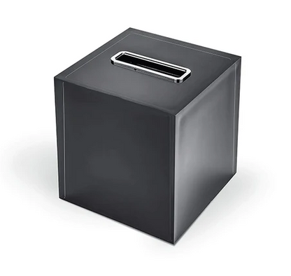Colombo design Cool w4504 Porta Kleenex Quadrato In Resina Icy Nero