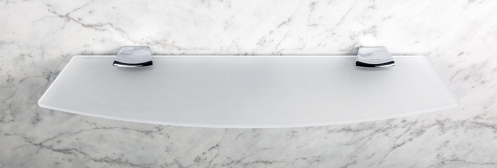 Colombo Land Mensola bagno 60 cm in Vetro cromo in bagno completo, vista d'insieme dell'ambiente - Colombo Design