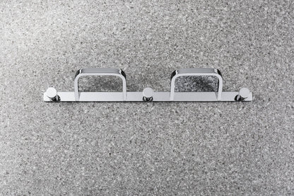 Colombo Time w4237 appendino portabito bagno a 5 posizioni in ottone cromo