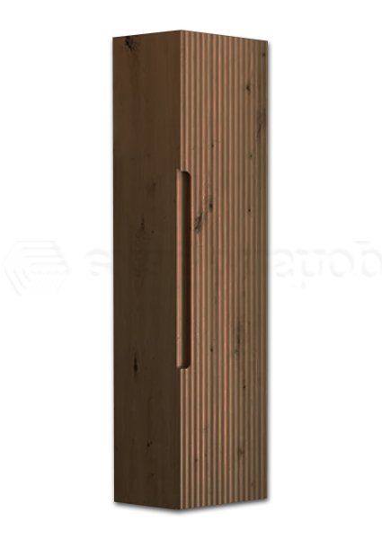 Colonna bagno reversibile 120x34 effetto legno noce Mango