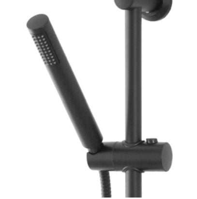 Colonna doccia con soffione 20 cm tondo in acciaio nero opaco 718116 Platinum