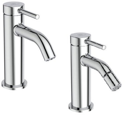 Ideal Standard Ceraline Nuovo Miscelatori lavabo Bidet scarico Click Clack Cromo BD759AA + BD849AA