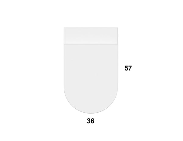 Coppia sanitari sospesi Vaso con sedile soft close e bidet in ceramica bianco opaco Forty 3 Globo
