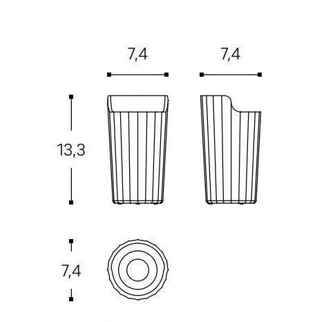 Cosmic L'Avenir bicchiere portaspazzolini da appoggio sabbia