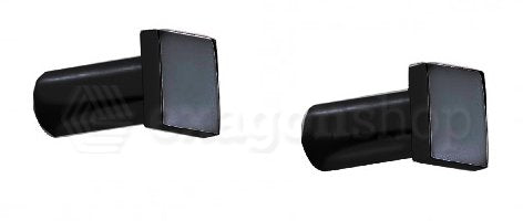Cosmic Metric set accessori bagno con portasasciugamano 40 cm portarotolo destro e 2 appendini nero opaco