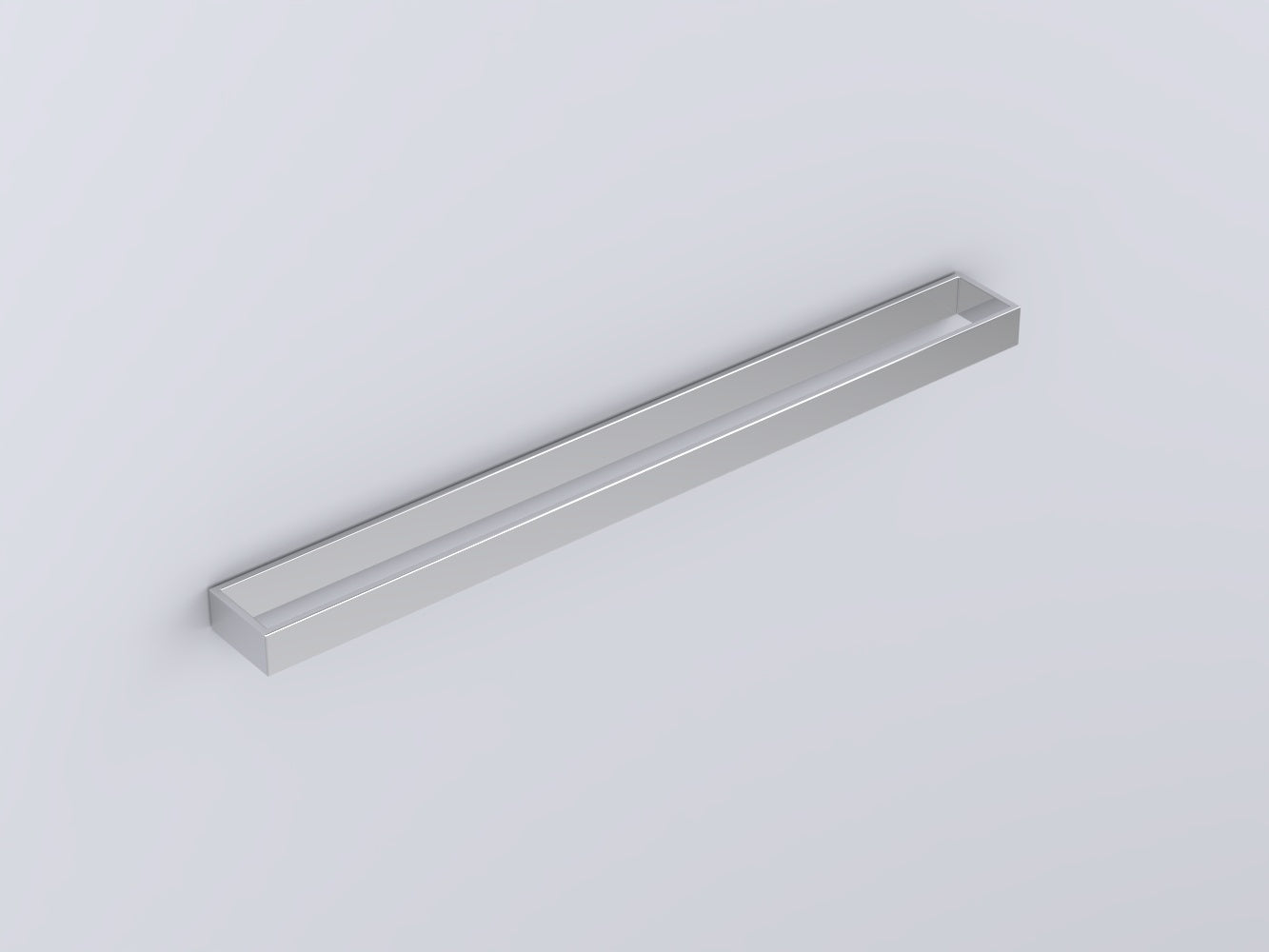 Cielo portasciugamani 60 cm in acciaio cromo ACPR60CR Cromo Lucido in cromato montato a parete, vista del design e della...