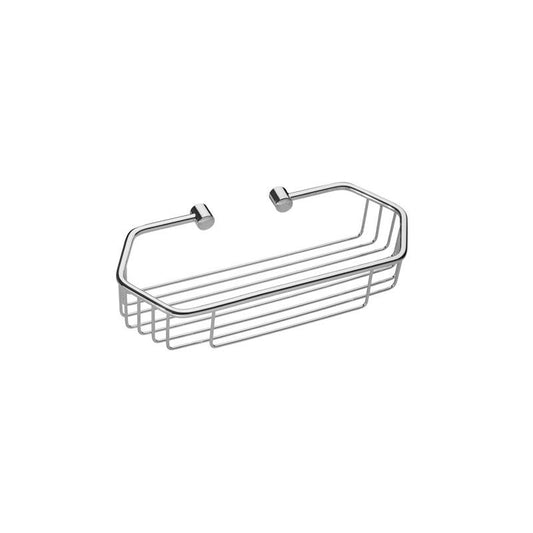 New Line Dc7 Cestino 30x13 Portaoggetti Vasca Doccia Esagonale In Ottone Cromo