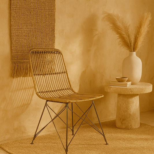 Andrea Bizzotto Lucila Sedia contemporanea in fibre naturali Kubu 0671474