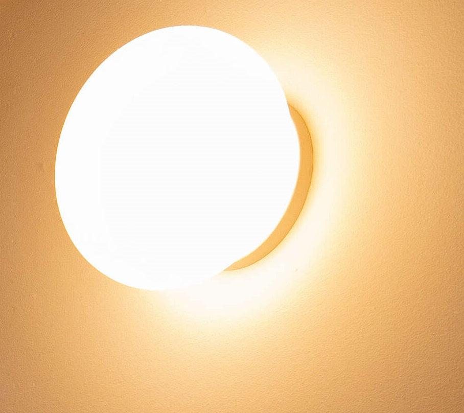 Flos Glo-Ball Ceiling Wall Zero lampada 19 cm parete, particolare del diffusore luminoso