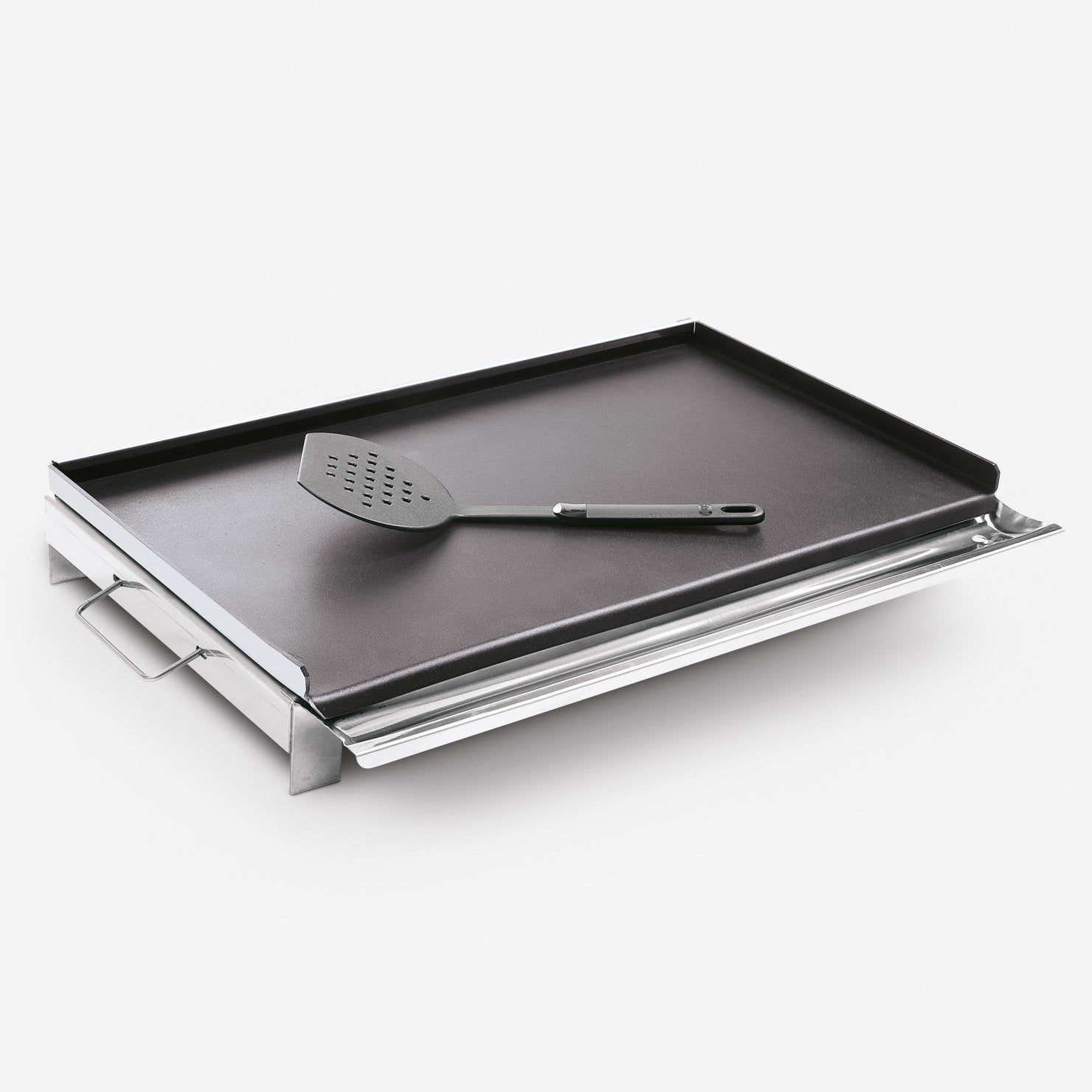 Palazzetti Diet Plate piastra cottura antiaderente per Acciaio in acciaio inox e alluminio accesa in soggiorno, fiamma...