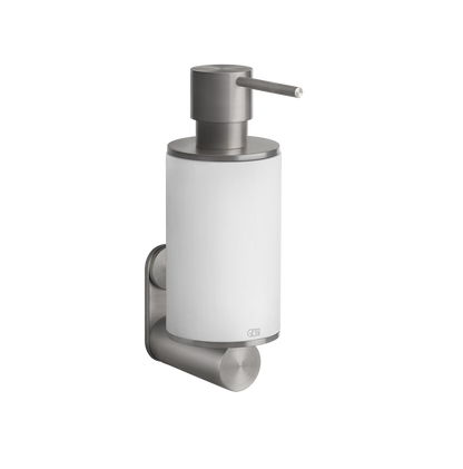 Dispenser porta sapone liquido a parete bianco steel brushed 54713 gessi