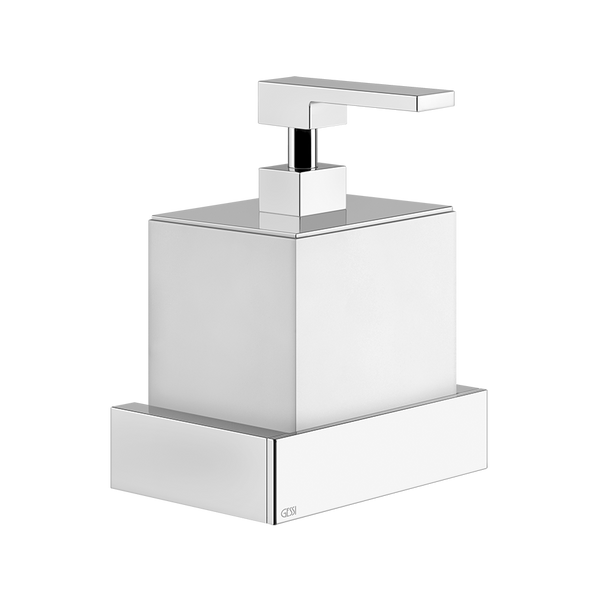 Dispenser portasapone a parete bianco cromo Inverso 20813 Gessi