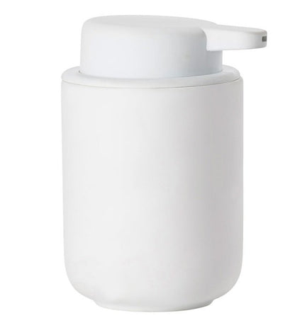 Dispenser sapone in gres e abs soft touch bianco Zone denmark Ume