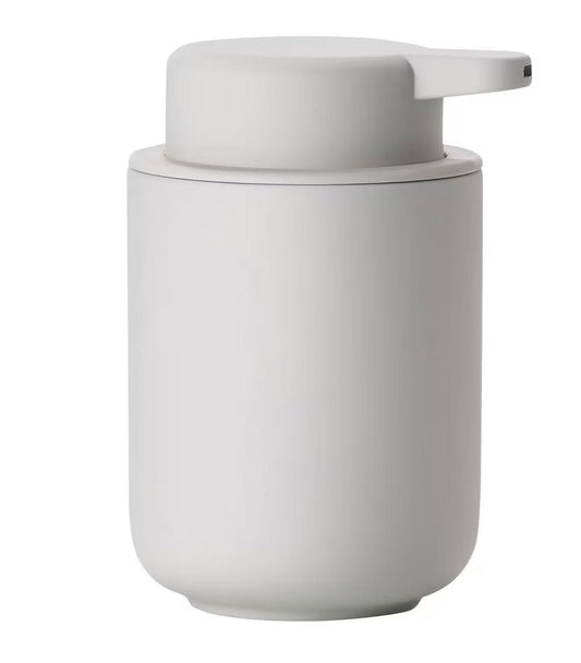 Dispenser sapone da appoggio 0,25 l in gres e abs soft touch grigio soft Zone denmark Ume