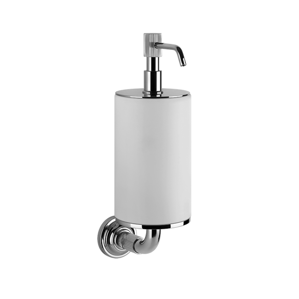 Dispenser sapone liquido a muro bianco cromo Venti20 65413 Gessi