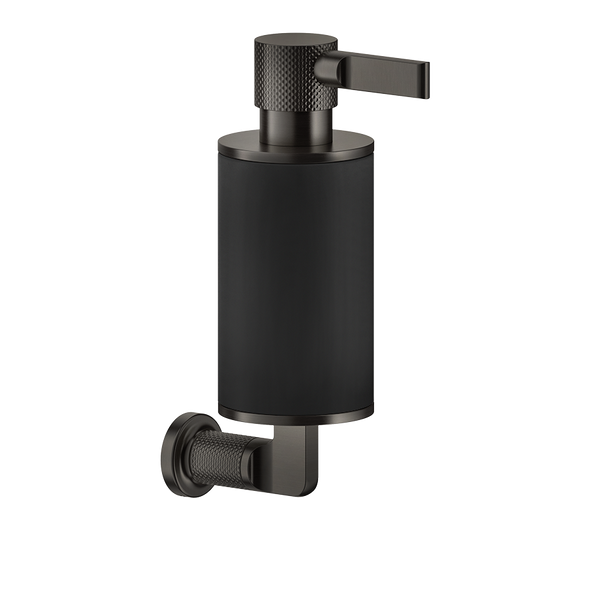 Dispenser sapone liquido a muro nero matt black xl inciso 58514 gessi