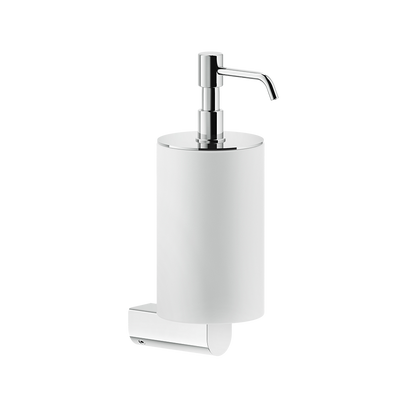 Dispenser sapone liquido a Parete Bianco cromo Rilievo 59513 Gessi