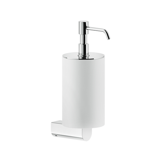 Dispenser sapone liquido a Parete Bianco cromo Rilievo 59513 Gessi