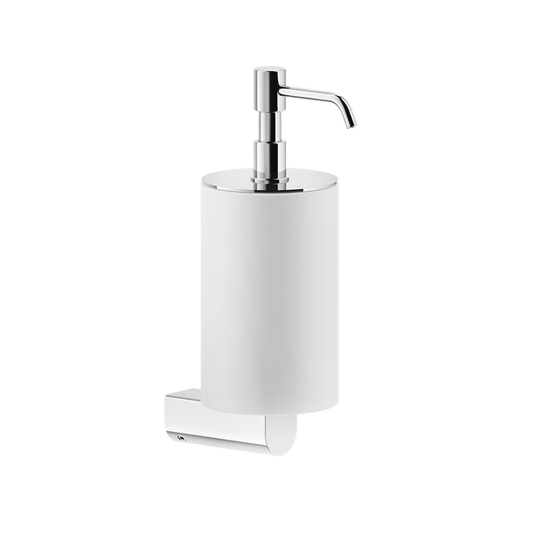 Dispenser sapone liquido a Parete Bianco cromo Rilievo 59513 Gessi