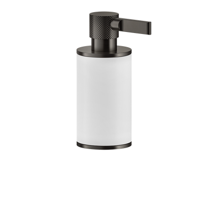 Dispenser sapone liquido da appoggio bianco matt black xl inciso 58537 gessi