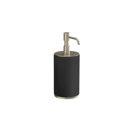 Dispenser sapone liquido da appoggio nero brass brushed 66438 Gessi