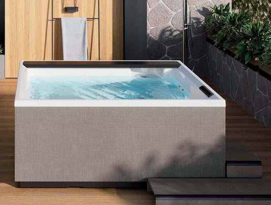 Novellini Divina XL Spa Outdoor minipiscina vasca idromassaggio da esterno con cromoterapia audio bluetooth UV Copertura termica