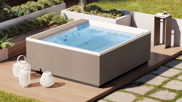 Novellini Divina XL Spa Outdoor minipiscina vasca idromassaggio da esterno con cromoterapia audio bluetooth UV Copertura termica