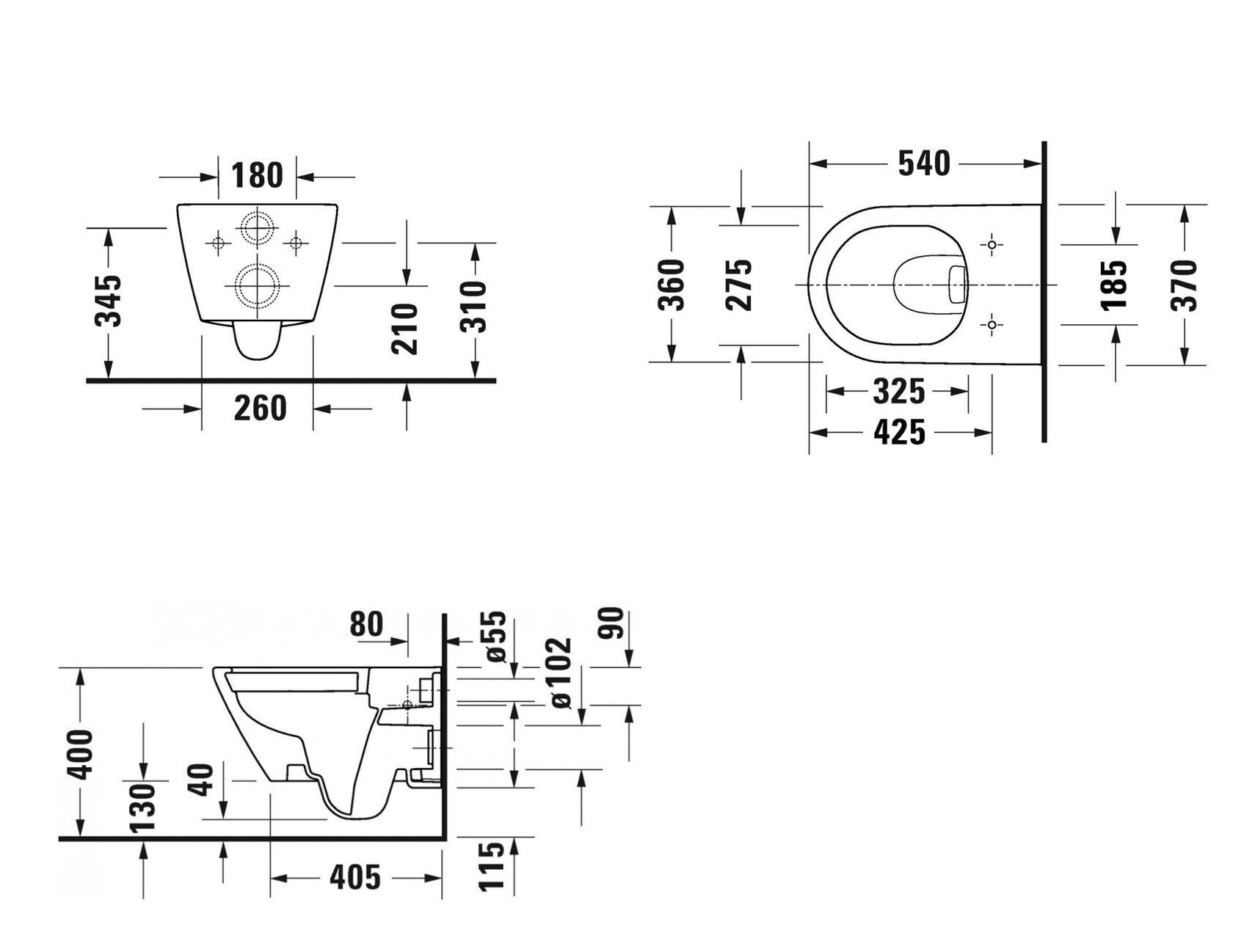 Duravit D-neo coppia Vaso Rimless e Bidet Sospeso Con ambientato su piano bagno con accessori