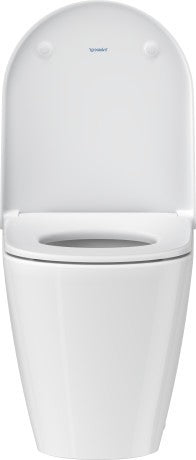 Duravit d-neo coppia sanitari vaso rimless e bidet a ambientato su piano bagno con accessori