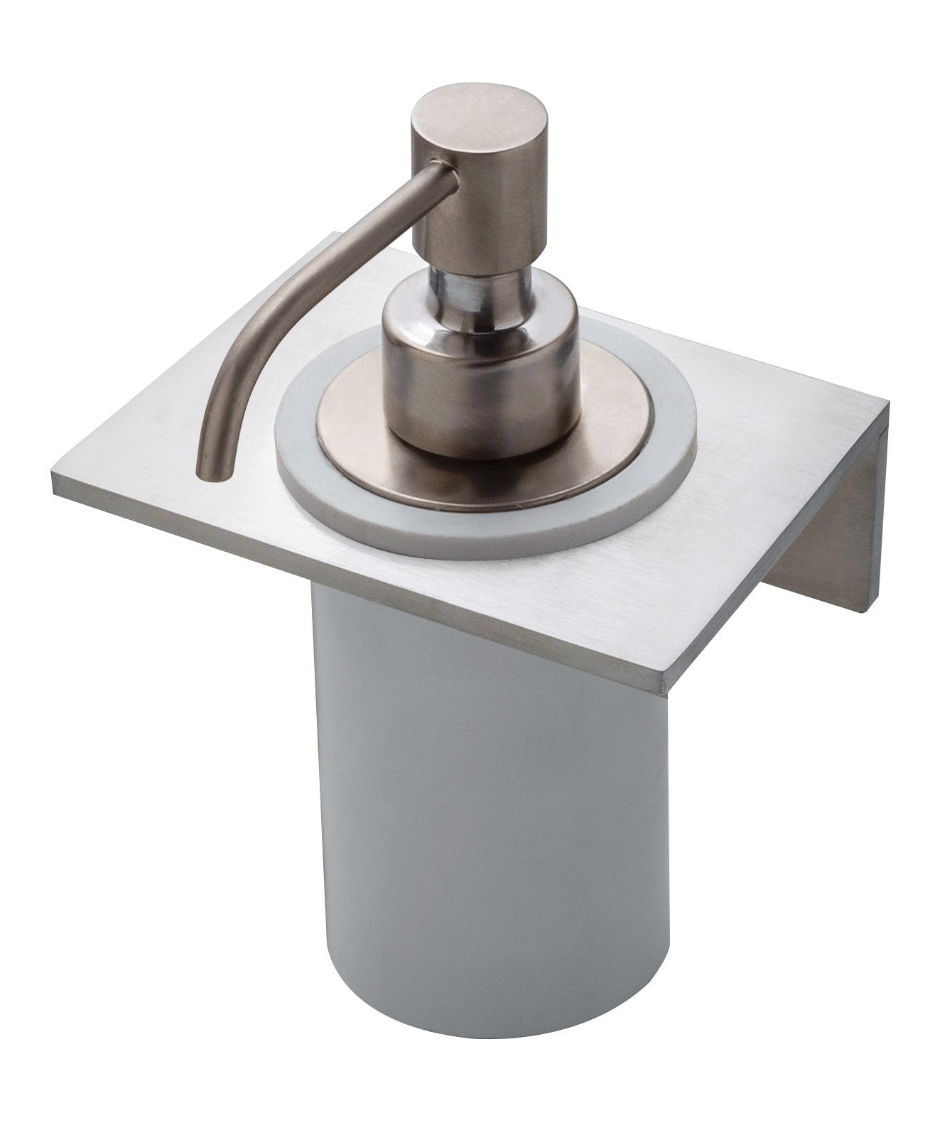 Treemme 5mm IT9041ISZZZZ dispenser portasapone liquido a Acciaio in acciaio inox e satinato montato a parete, vista del...