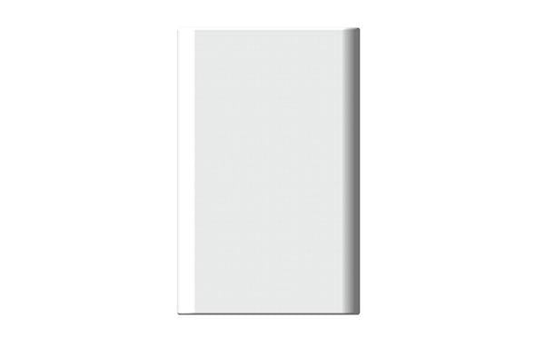 Bertocci Fly Bicchiere Portaspazzolini Da Appoggio In Solid 00 Bianco, retro con sistema di fissaggio a parete