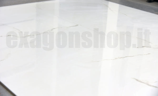 La Fenice Marble 80x80 Pavimento Rivestimento Rettificato Effetto Marmo Prima Scelta Statuario