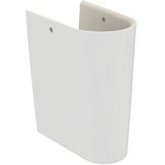 Ideal Standard Connect Air semicolonna per lavabo bianco 00 Bianco, vista frontale su sfondo bianco