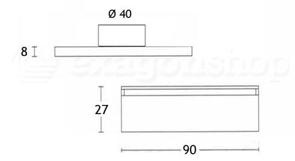 Mobile bagno olmo 90x50 Elsa un cassetto con top effetto legno e lavabo tondo da appoggio
