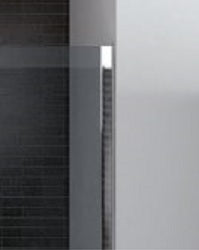 Disenia Walk-in box doccia 1 lato fisso 108-110 H.205 cm reversibile installazione in nicchia extrabrill cromo trasparente
