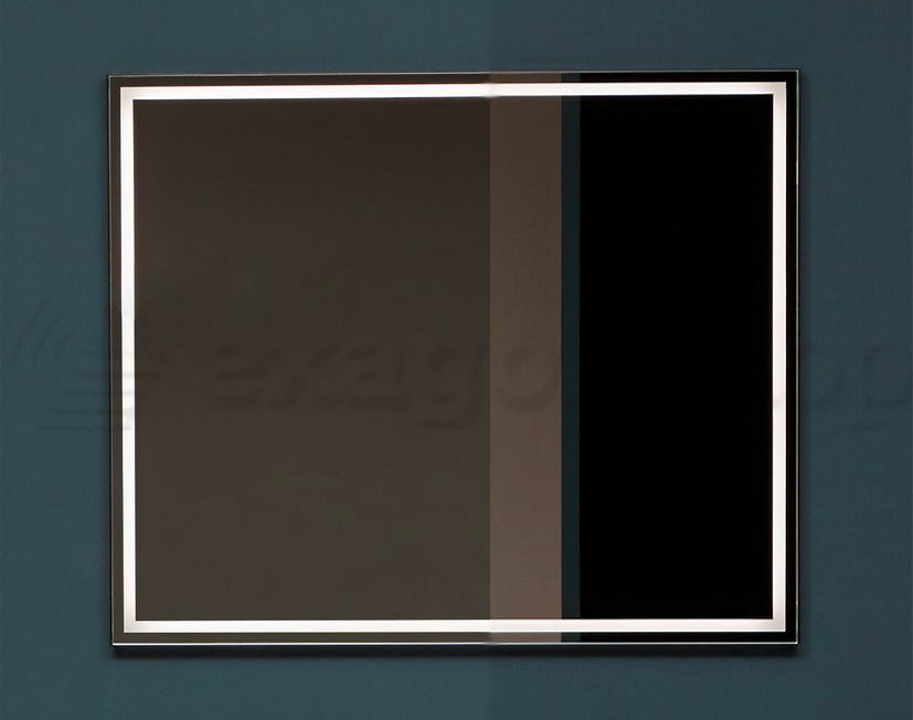 Antonio Lupi Specchio 75x72 Filo Lucido con Illuminazione accesa in ambiente, design e diffusione della luce - Antonio...