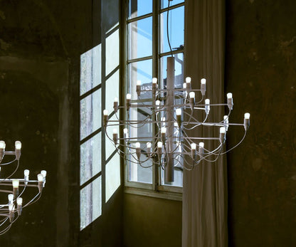 Flos 2097/30 Frosted Bulbs Lampada a sospensione 88 cm a bulbi opachi bianco opaco
