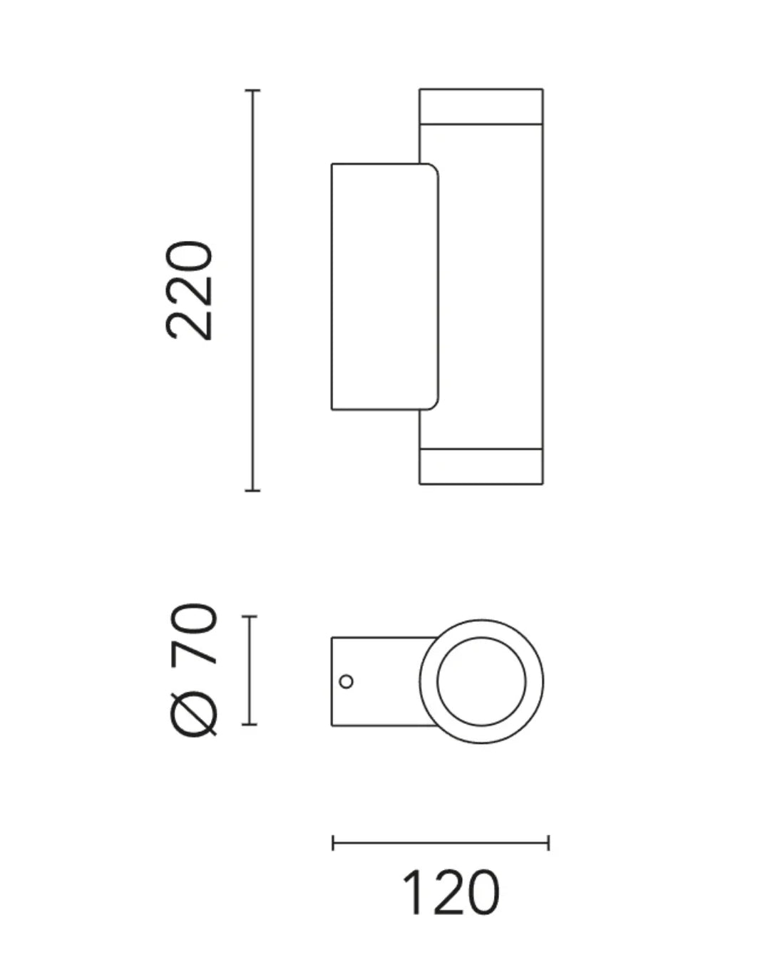 Flos Emma Wall 2 Double Lampada a parete deep brown da esterno FA1165611318