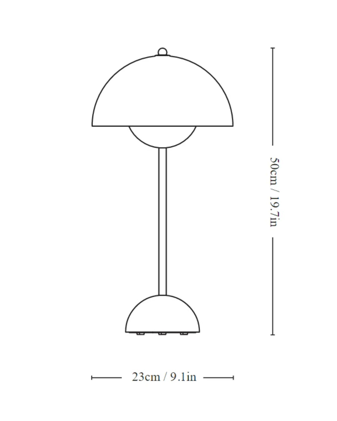 &Tradition Flowerpot VP3 Lampada da tavolo Matt Black