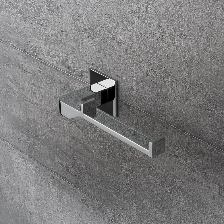 Colombo Forever b2908 Porta Rotolo wc Cromo montato a parete, vista del design e della finitura - Colombo Design
