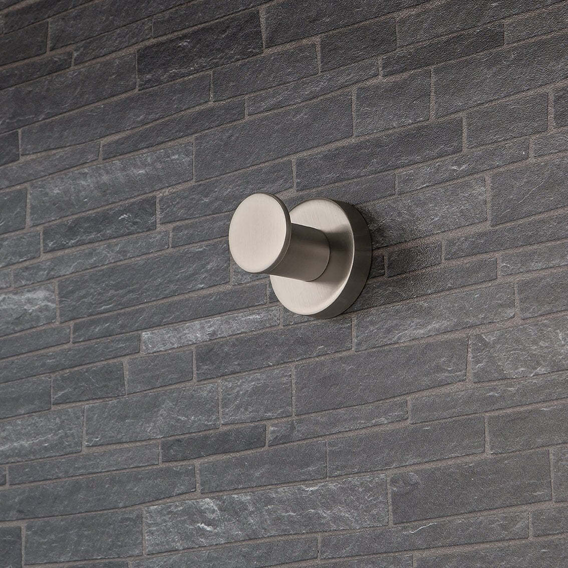 Plus Colombo appendino bagno portasciugamani zirconium hps1 Zirconium Ss Hps in acciaio inox montato a parete, vista del...