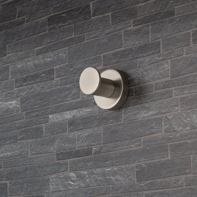 Plus Colombo appendino bagno portasciugamani zirconium hps1 Zirconium Ss Hps in acciaio inox montato a parete, vista del...